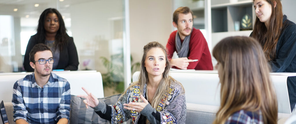 Discussie op het werk
